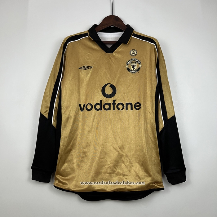 Camisola
 Manchester United Retro 2001-2002 Manga Comprida
 Ponerse En Doble Cara